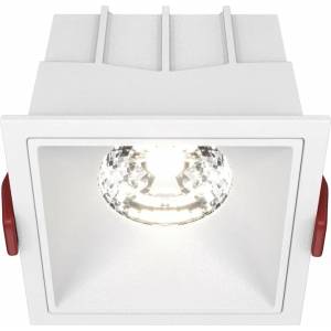 Maytoni Alfa LED бяла стенна лампа DL0430115W4KDSQW (DL043-01-15W4K-D-SQ-W)