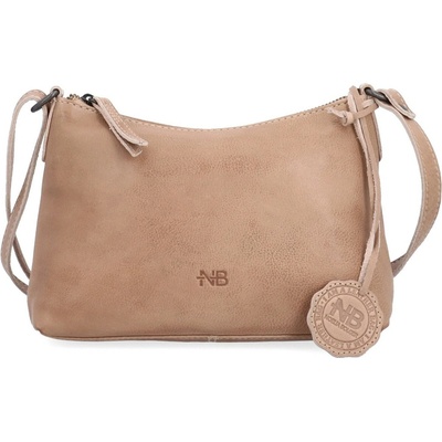 Noelia Bolger kožená dámská crossbody béžová NB 2406 baltic beige
