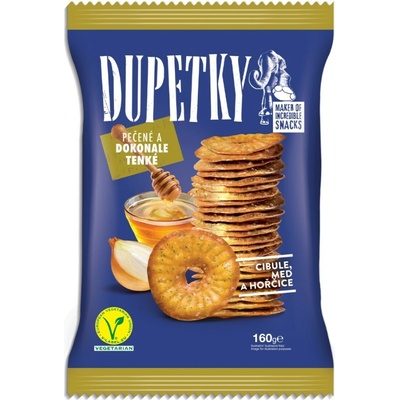 Dupetky talarky cibuľa med horčica 160 g