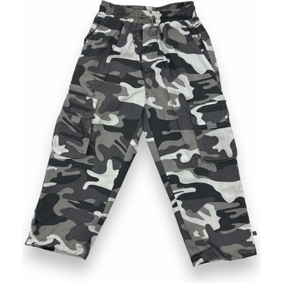 Succes Chlapecké vojenské kalhoty s gumou v pase Vojenská