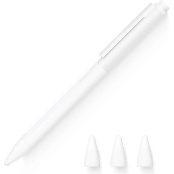 elago Apple Pencil 2 Silicone Clip Case - силиконов калъф с щипка за Apple Pencil 2 (бял)