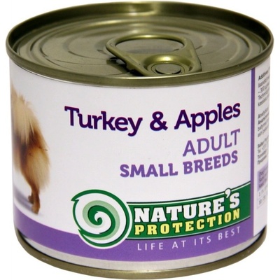 Nature's Protection Dog Adult Small Breeds Turkey & Apples 200 g