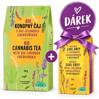 Levandule Chodouňská BIO Konopný sypaný čaj s levandulí 50 g