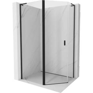 Mexen Mist L петоъгълна асиметрична душ кабина с отваряща се врата 100 x 80 см, (8A8L-100-080-70-00)