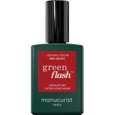 Manucurist Green Flash XMAS LED gel lak na nehty Red Velvet 15 ml