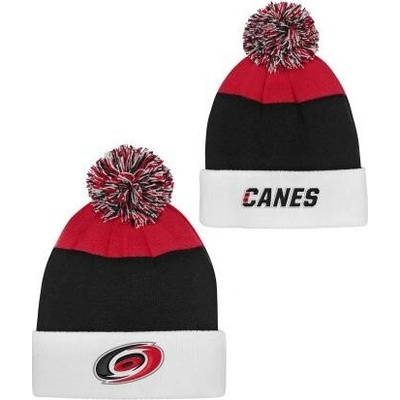 Outerstuff Dětská zimní čepice Carolina Hurricanes NHL Essentials Cuffed Knit W Pom