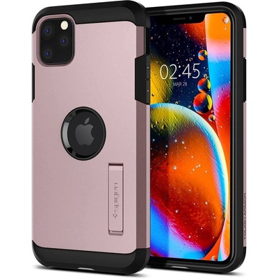 Spigen Tough Armor Case - хибриден кейс с най-висока степен на защита за iPhone 11 Pro (розов)