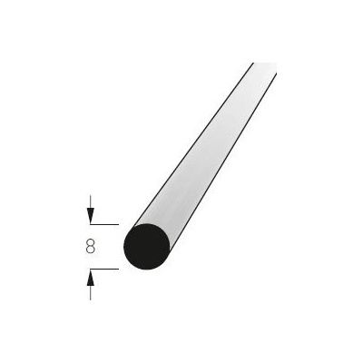 Lišta kruhová buk, prům.8mm, délka 70cm