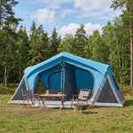 vidaXL Кабинна палатка Синьо 10-местна Полиестер и стомана (42028686) Палатка