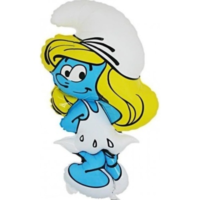 Balon dívka Smurf