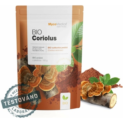 MycoMedica Coriolus versicolor oukovka BIO prášek 100 g