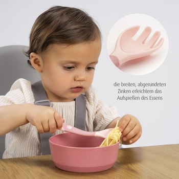 Reer 23044 Reer огъващи се прибори за хранене розови (4013283230442)