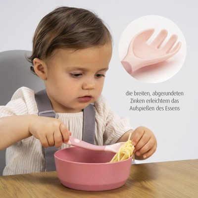 Reer 23044 Reer огъващи се прибори за хранене розови (4013283230442)