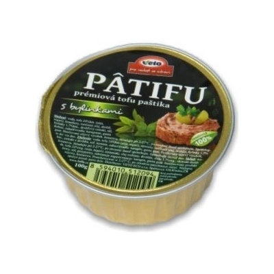 Veto Patifu Paštika tofu s bylinkami 100 g – Zbozi.Blesk.cz