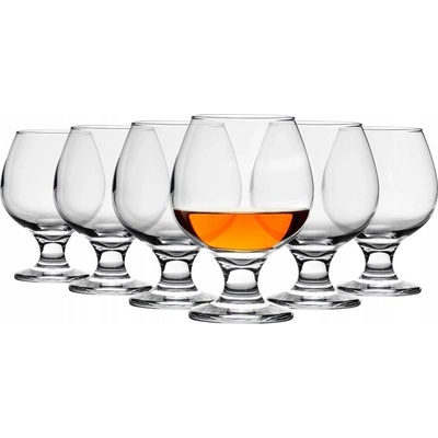 LAV Skleničky na koňak MISKET bezbarvé 6 x 390 ml