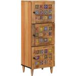 vidaXL Висок шкаф Естествен 40 x 33 x 110 см Солидно мангово дърво (4018289)
