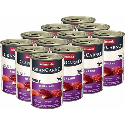 Animonda Gran Carno Original Adult hovädzie mäso a jahňa 12 x 400 g