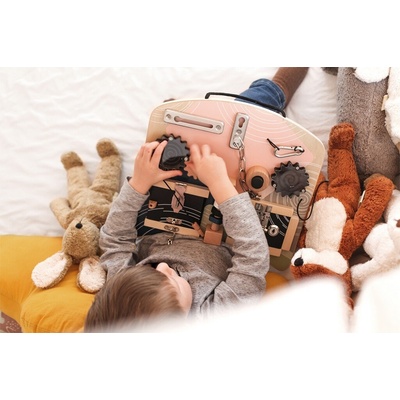 Small Foot motorická deska se zámky a otáčivými prvky – Zboží Mobilmania