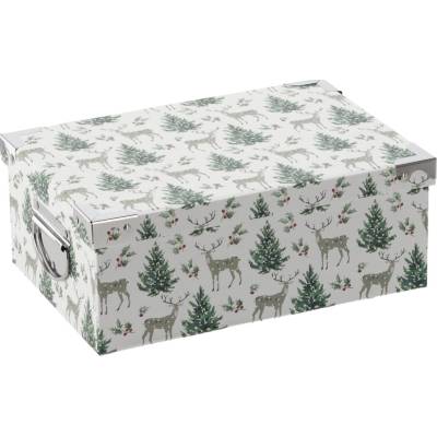 Vánoční dárkový box s kováním 40 × 26,5 × 13,8 cm - 1 kus