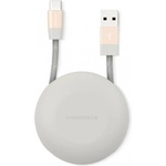Vonmahlen USB-A към USB-C 2.0 плетен кабел за устройства с USB-C порт (100 см) - Vonmahlen Premium Cable USB-A to USB-C (розово злато) (E070P0003)
