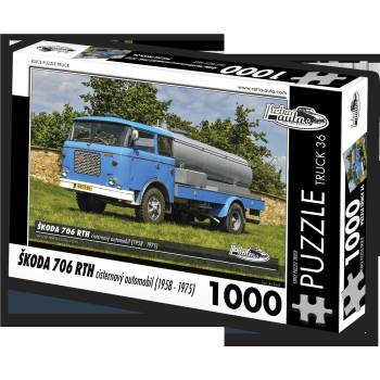 Retro cars - Puzzle TRUCK - Škoda 706 RTH cisternový automobil (1958 - 1975) - 1 000 piese