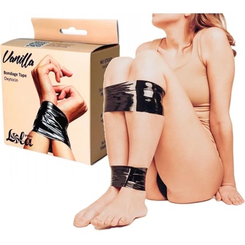 Бондидж лента, безопасна и здрава, 20 метра - Vanilla Oxytocin Black (1169-02LOLA)