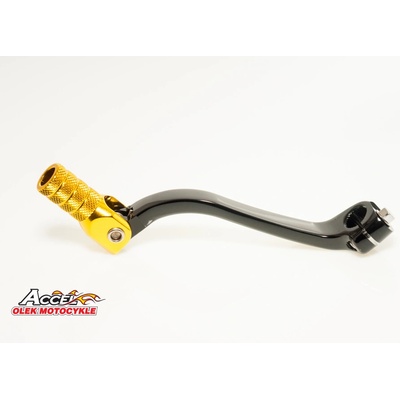 ACCEL páka řazení SUZUKI RMZ 450 08-25 hliníková barva černá, koncovka zlatá (LCA4315)
