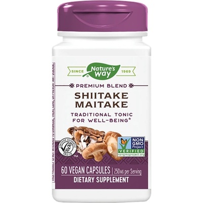 Nature's Way Shiitake & Maitake 250 mg [60 капсули]