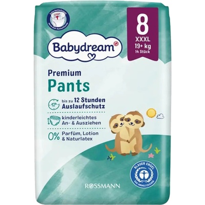 Babydream Plenkové kalhotky XXXL 8 14 ks