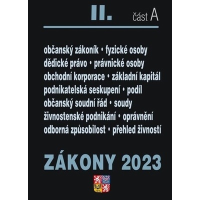 Zákony II A/2023 – Občiansky zákonník