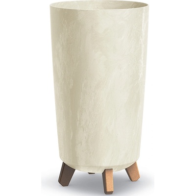 PROSPERPLAST Kvetináč GRACIA TUBUS SLIM BETON EFFECT 23,9 cm pískový