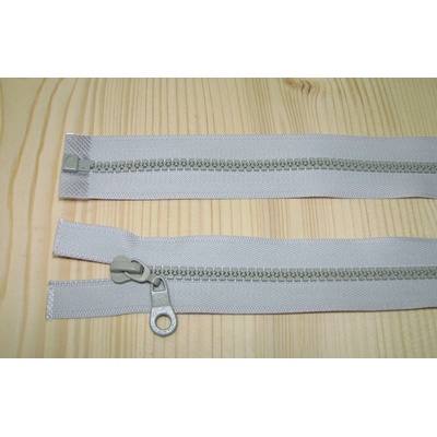 Zips kostenný šedá 5mm deliteľný 30cm
