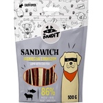 VetExpert Mr. Bandit SANDWICH lamb with cod fish - лакомство за куче, ленти сандвич с риба треска, 500 гр - Полша