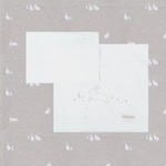 Bimbidreams Комплект чаршафи за бебешка люлка Bimbidreams - Bunny, 50 x 80 cm, Grey (8499000789213) - baby