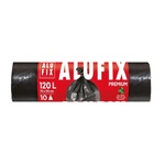 Alufix Твърди черни торби за отпадъци, 45 , 120 литра, 70 x 100 см, 10 броя