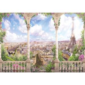  Фототапет Париж арт панорама 3d