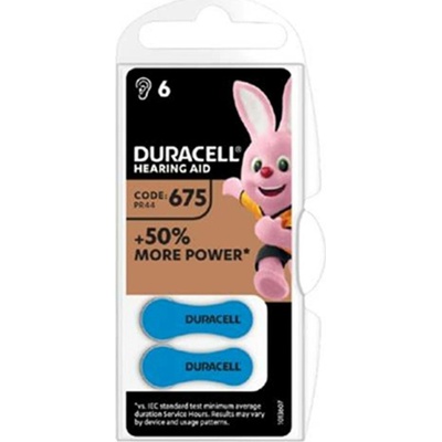 Duracell Activair DA 675 baterie do naslouchátka 6ks 4043752174649