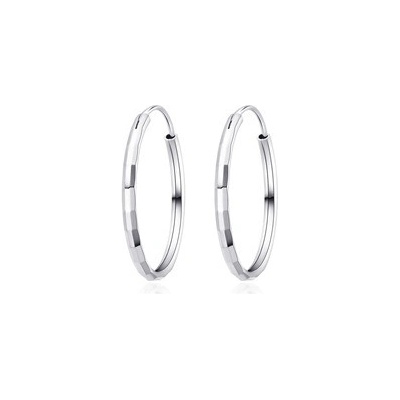 Nubis Drobné stříbrné náušnice kruhy NB-3042-14