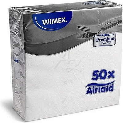 Airlaid ubrousky Premium bílé 50ks 40x40cm