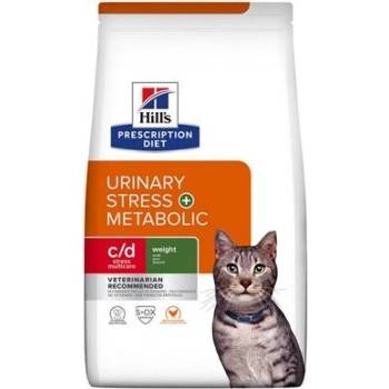 Hill's HILL'S Feline c/d Urinary Stress Metabolic Суха храна за котки, за уринарна грижа и метаболизъм, 3 kg