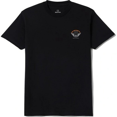 Brixton triko Leeway S/S Stt Black Worn Wash