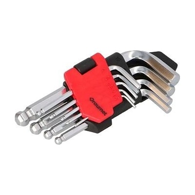 Draumet súprava imbus kľúčov s guličkou 1,5-10mm krátke 3436