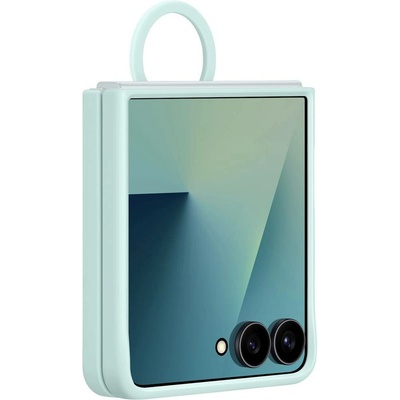 Samsung Silikonový kryt s držiakom na prst Flip7 Mint EF-PF766TMEGWW