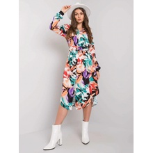 Vzorované volánovej šaty čierne