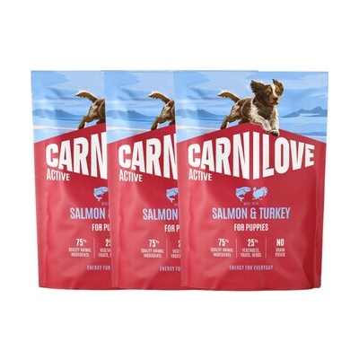 Carnilove Active Dog Salmon & Turkey Puppies 3 x 1,5 kg