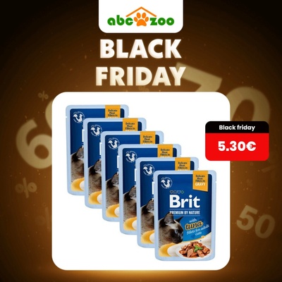 Brit Premium Cat Delicate Fillets in Gravy with Tuna 6 x 85 g