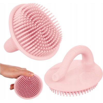 Canpol babies Silikonový koupelový kartáč růžový