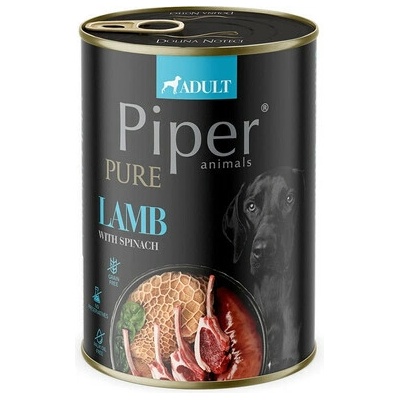 Piper Pure Adult jahňacie so špenátom 400 g