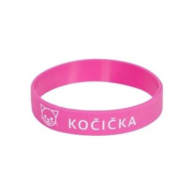 Náramek na Zdravou lahev – Kočička růžový
