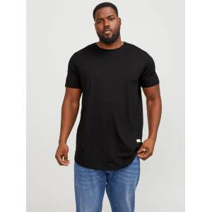JACK & JONES Мъжка тениска Jack and Jones Jack+ Noa T-Shirt Mens Plus Size - Black